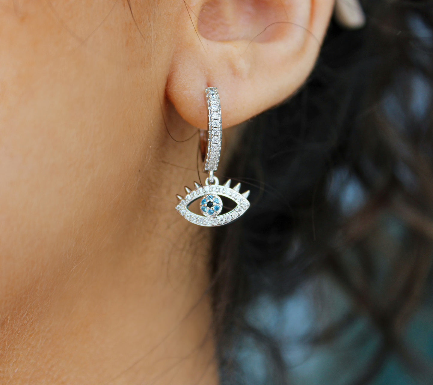 Lucky Eye Hoop Earring