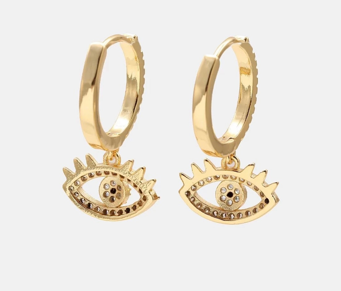 Lucky Eye Hoop Earring