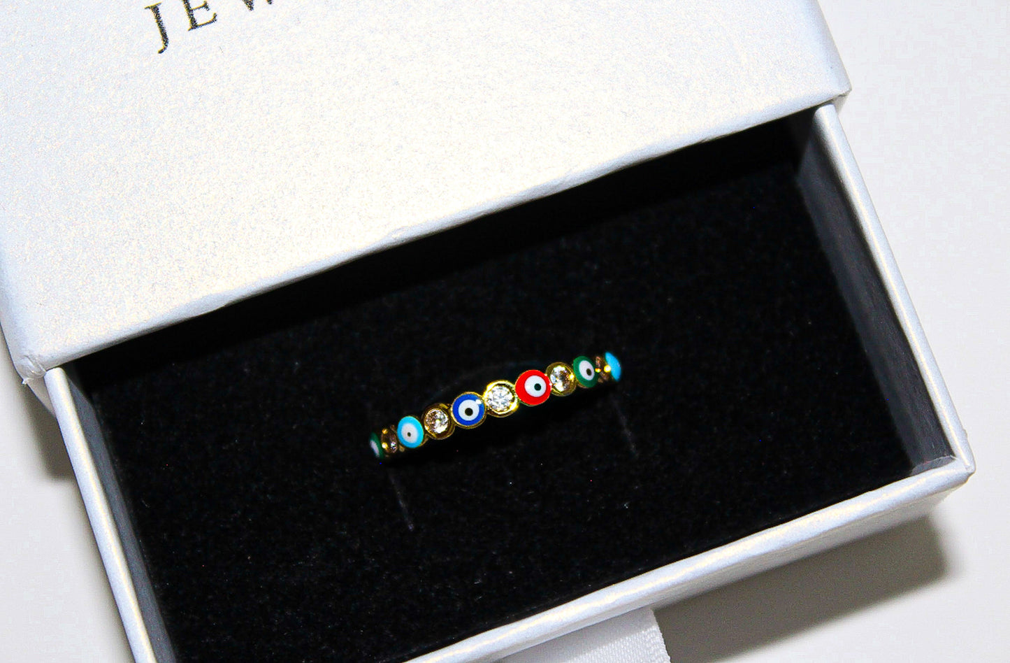Multicolored Lucky Eye Ring