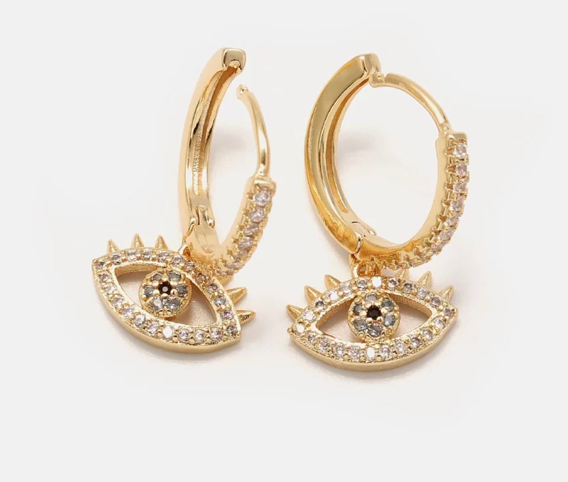 Lucky Eye Hoop Earring