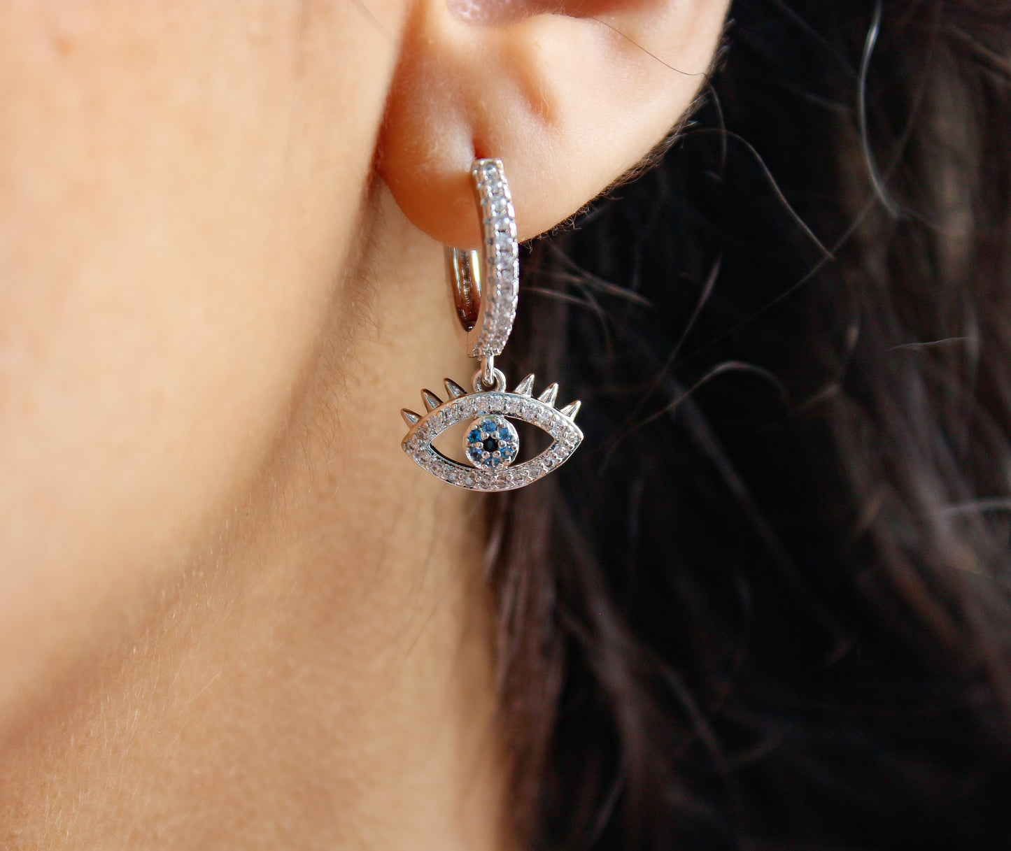 Lucky Eye Hoop Earring