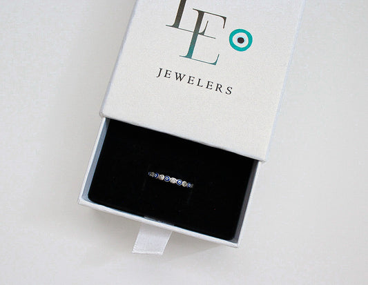 Blue Lucky Eye Ring