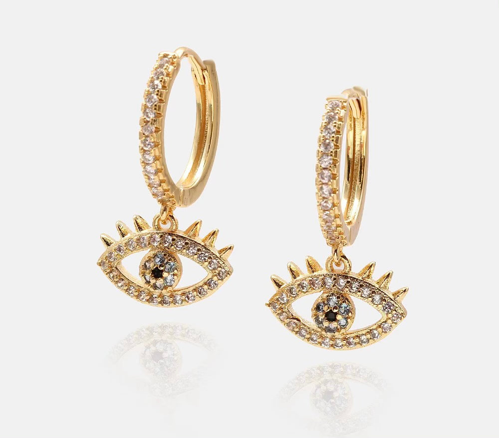 Lucky Eye Hoop Earring